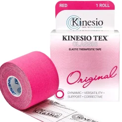 Kinesio Tex Classicbawełniana z liniami ułatwiającymi cięcie 5cm x 4m czerwona