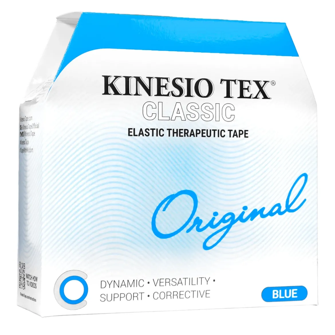 Kinesio Tex Classic hipoalergiczna do dużych partii mięśniowych 5cm x 31,5m niebieska