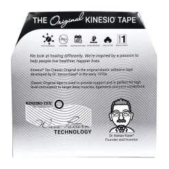 Kinesio Tex Classic hipoalergiczna do dużych partii mięśniowych 5cm x 31,5m czarna