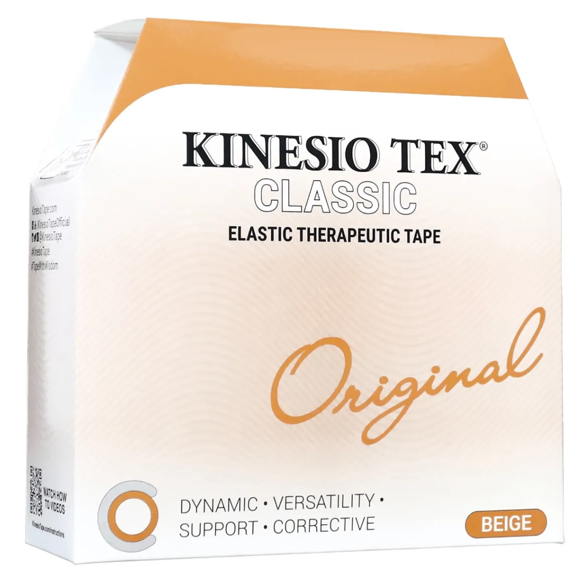 Kinesio Tex Classic hipoalergiczna do dużych partii mięśniowych 5cm x 31,5m beżowa