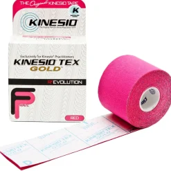 Kinesio Tex Gold FP bawełniana hipoalergiczna 5cm x 5m czerwona