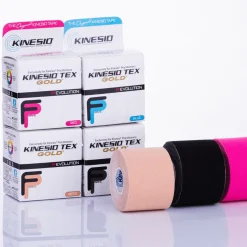 Kinesio Tex Gold FP bawełniana hipoalergiczna 5cm x 5m czerwona