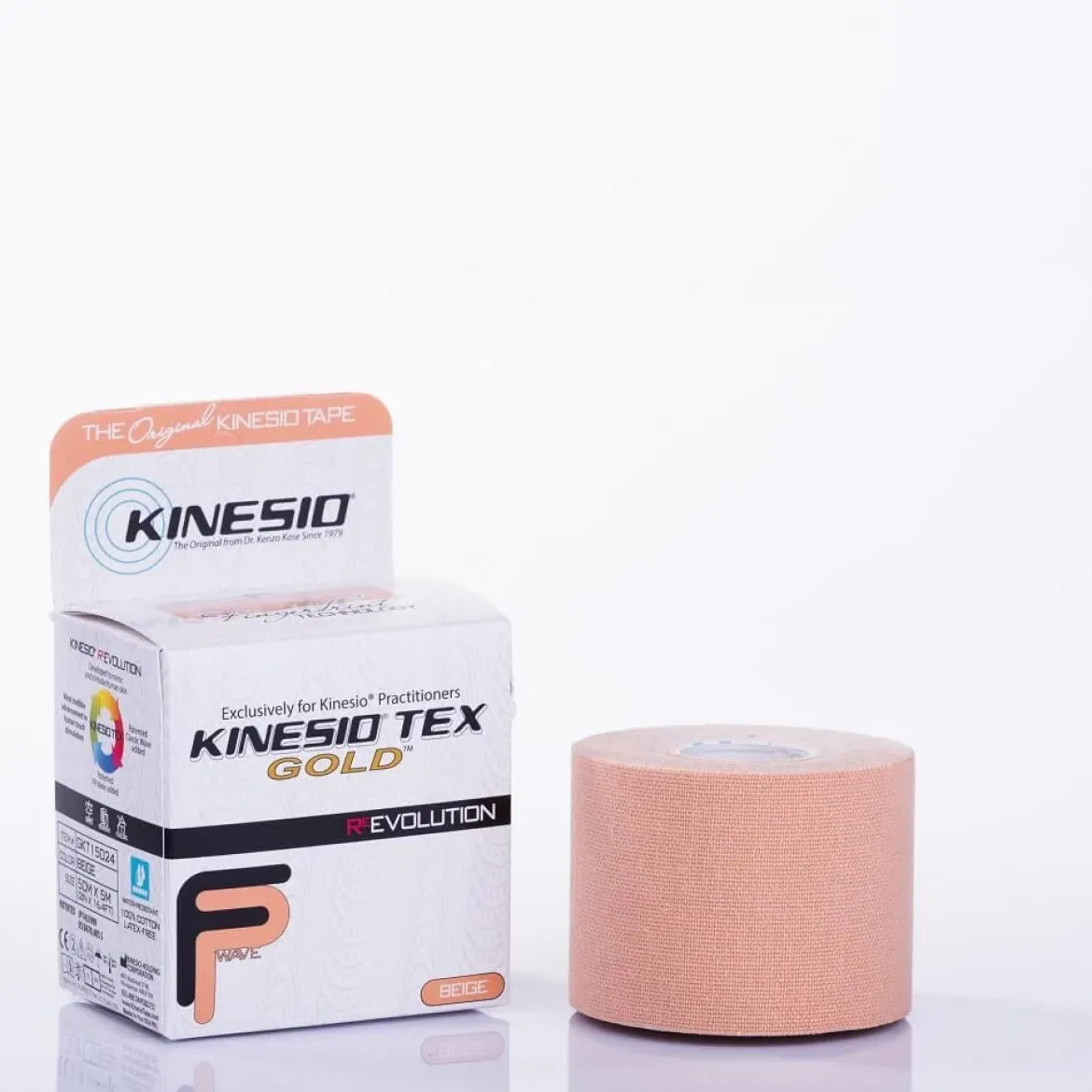 Kinesio Tex Gold FP bawełniana hipoalergiczna 5cm x 5m beżowa