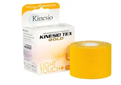 Kinesio Tex Gold Light Touch+ hipoalergiczna do wrażliwej skóry 5 cm x 5 m pomarańczowa
