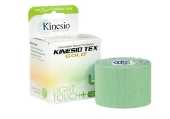 Kinesio Tex Gold Light Touch+ hipoalergiczna do wrażliwej skóry 5 cm x 5 m zielona