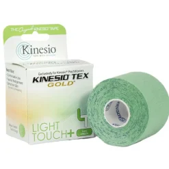 Kinesio Tex Gold Light Touch+ hipoalergiczna do wrażliwej skóry 5 cm x 5 m zielona