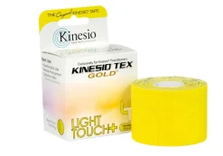 Kinesio Tex Gold Light Touch+ hipoalergiczna do wrażliwej skóry 5 cm x 5 m żółta