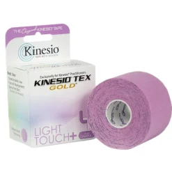 Kinesio Tex Gold Light Touch+ hipoalergiczna do wrażliwej skóry 5 cm x 5 m fioletowa