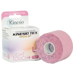 Kinesio Tex Gold Light Touch+ hipoalergiczna do wrażliwej skóry 5 cm x 5 m różowa