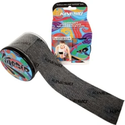 Kinesio Tex Performance+ hipoalergiczna z liniami ułatwiającymi cięcie 5 cm x 5 m czarna