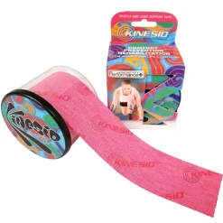 Kinesio Tex Performance+ hipoalergiczna z liniami ułatwiającymi cięcie 5 cm x 5 m czerwona
