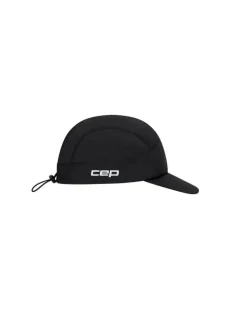 Lekka czapka sportowa z daszkiem regulowana one size CEP unisex czarna