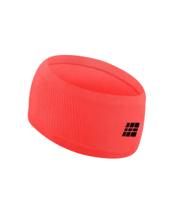 Lekka sportowa opaska na głowę do biegania unisex koralowa Core Run CEP
