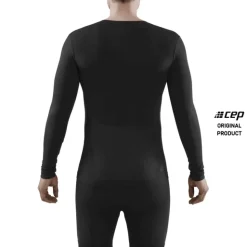 Męska koszulka sportowa z długim rękawem CEP Cold Weather Base czarna
