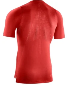 Męska koszulka sportowa z krótkim rękawemCEP Ultralight czerwona