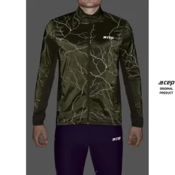 Męska kurtka wiatrówka sportowa CEP Reflective odblaskowa- zielona