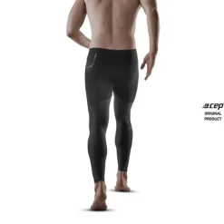Męskie długie legginsy sportowe do biegania CEP Ultralight czarne
