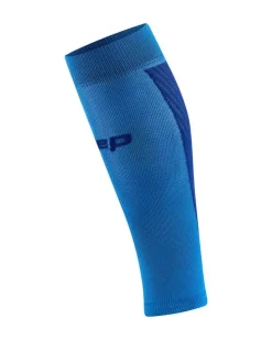 Męskie opaski kompresyjne na łydki sportowe CEP Core Run Ultralight niebieskie