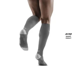 Męskie skarpety kompresyjne sportowe CEP Ultralight wysokie szare