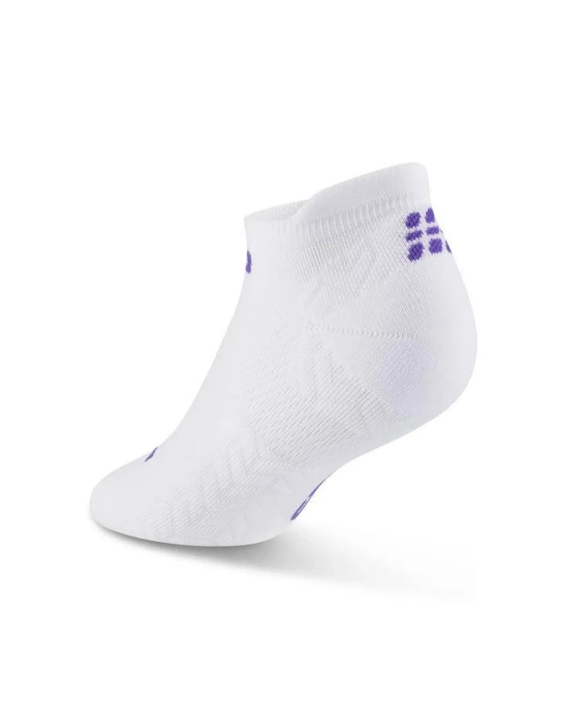 Męskie skarpety kompresyjne sportowe stopki no show CEP Core Run Ultralight białe