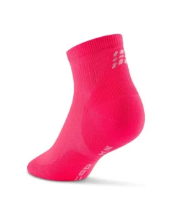 Męskie skarpety kompresyjne sportowe za kostkę low cut CEP Core Run różowe