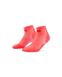 Męskie skarpety kompresyjne sportowe za kostkę low cut CEP Core Run Ultralight koralowe