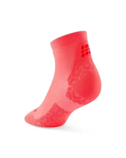 Męskie skarpety kompresyjne sportowe za kostkę low cut CEP Core Run Ultralight koralowe