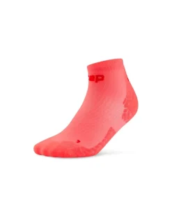 Męskie skarpety kompresyjne sportowe za kostkę low cut CEP Core Run Ultralight koralowe