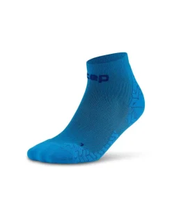Męskie skarpety kompresyjne sportowe za kostkę low cut CEP Core Run Ultralight niebieskie