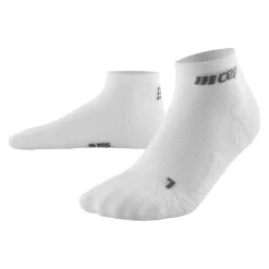 Męskie skarpety kompresyjne sportowe CEP Ultralight low-cut białe - nowa kolekcja