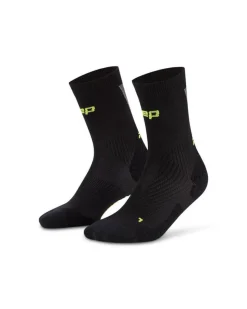 Męskie skarpety kompresyjne sportowe do połowy łydki CEP Core Run Ultralight czarne