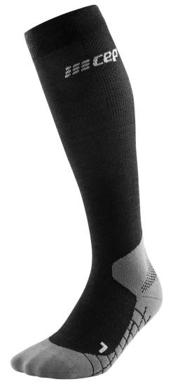 Męskie skarpety kompresyjne trekkingowe Hiking Light Merino CEP czarne