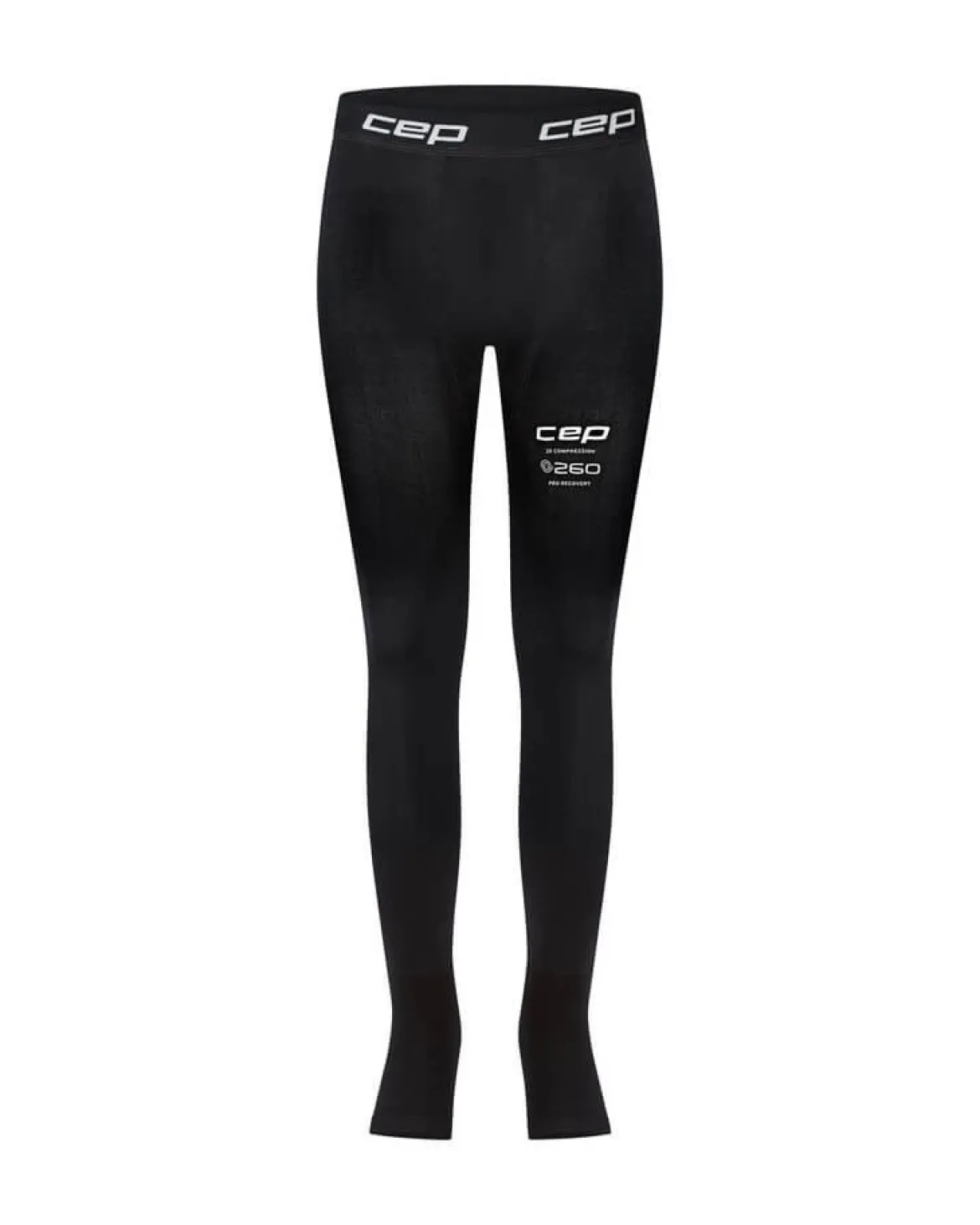 Męskie spodnie kompresyjne regeneracyjne do długiego odpoczynku z otwartą stopą Pro Recovery Tights 4.0 CEP