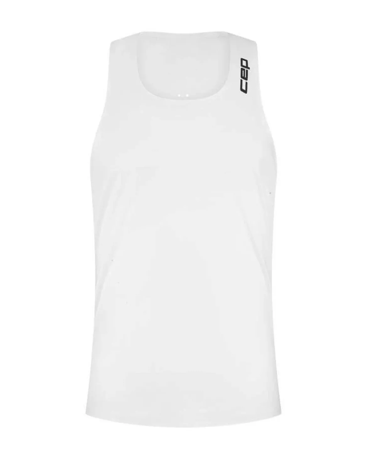 Męski tank top biegowy PRO RUN Ultralight CEP biały