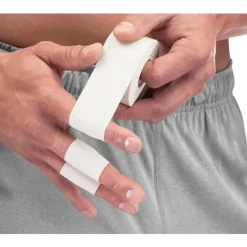 MTape Mueller bawełniana, sztywna taśma z tlenkiem cynku 2,5 cm x 9,1 m biała