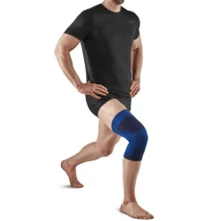 Opaska kompresyjna na staw kolanowy Mid Support Compression CEP unisex niebieska