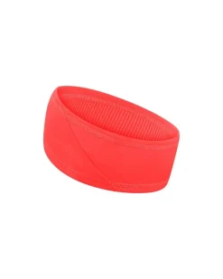 Opaska na głowę do biegania termiczna headband CEP unisex koralowa
