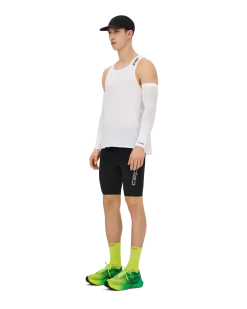Opaski kompresyjne na ramiona rękawki biegowe unisex Core Run Ultralight CEP białe