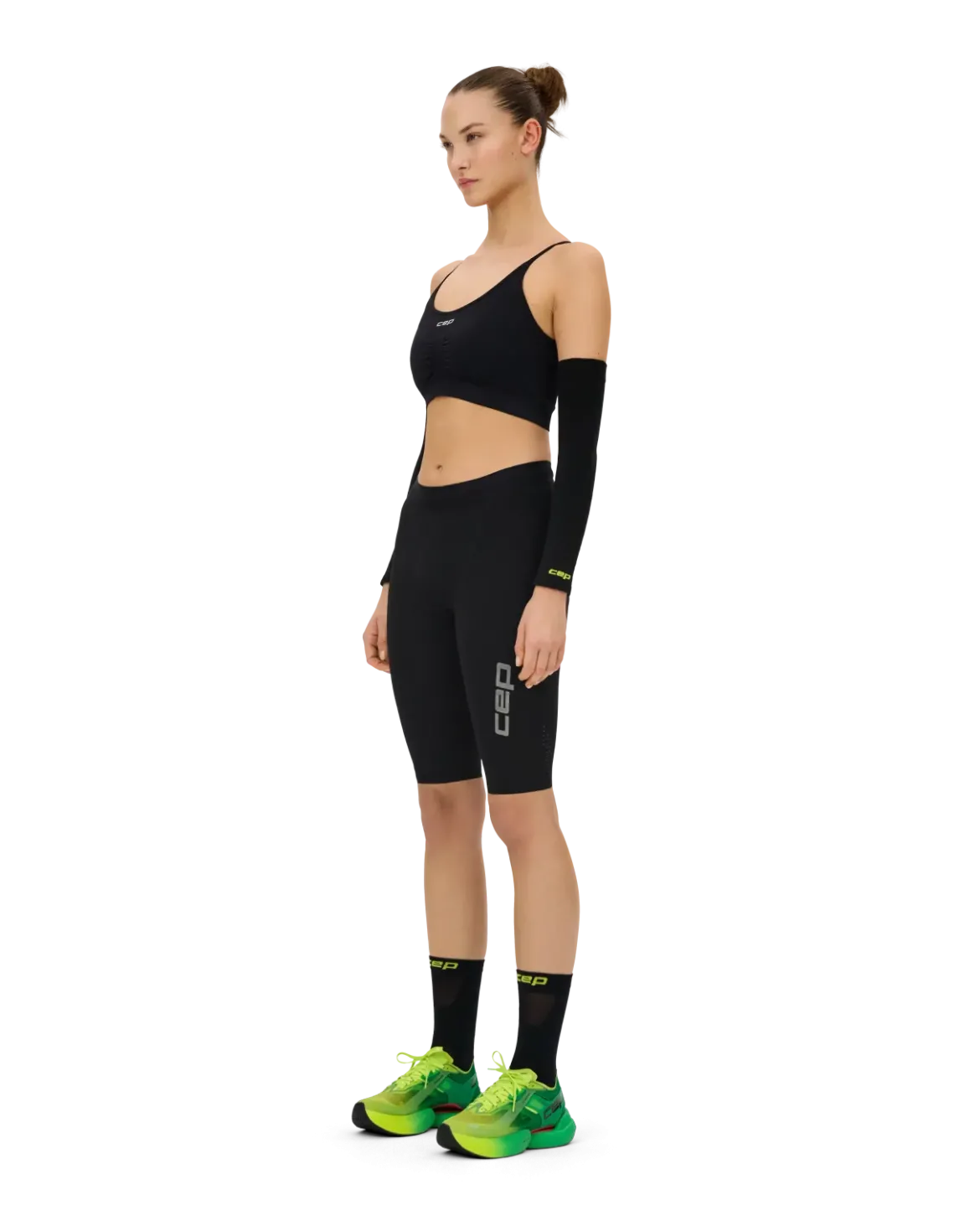 Opaski kompresyjne na ramiona rękawki biegowe unisex Core Run Ultralight CEP czarne
