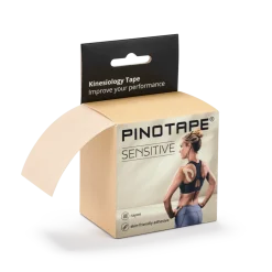Pinotape Sport Sensitive 5cm x 5m dla wrażliwej skóry - beżowy