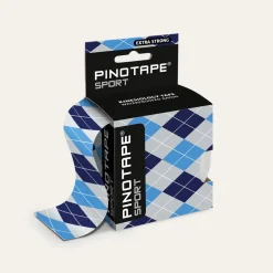 Pinotape Sport wodoodporny, mocny tejp dla sportowców 5 cm x 5 m niebieskie diamenty