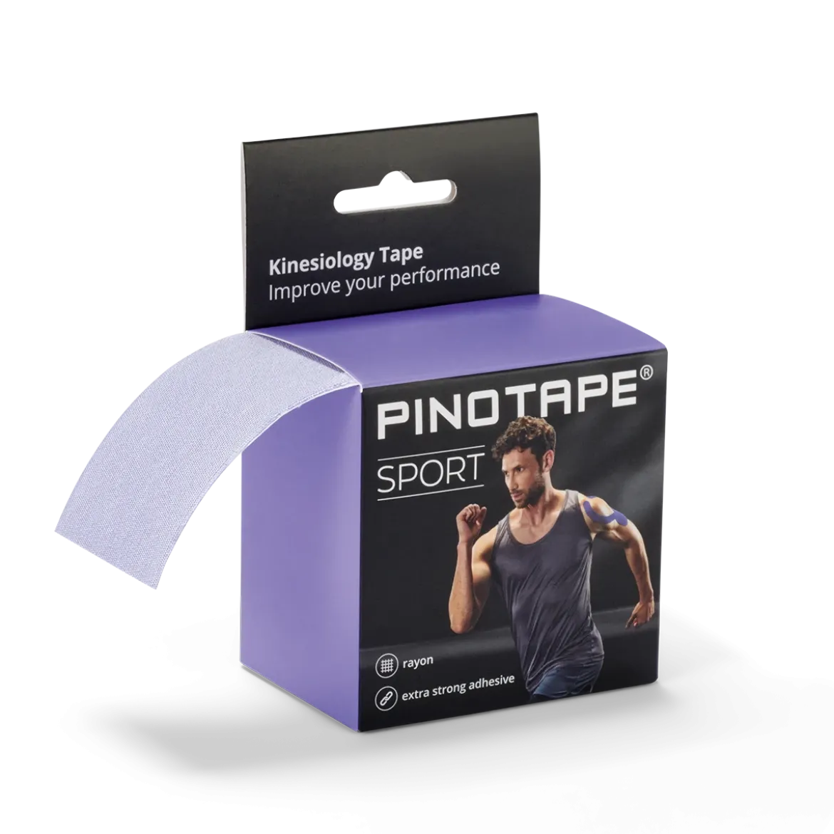 Pinotape Sport wodoodporny, mocny tejp dla sportowców 5 cm x 5 m jasnofioletowy