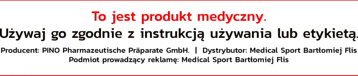 Pinotape Sport wodoodporny, mocny tejp dla sportowców 5 cm x 5 m czerwony