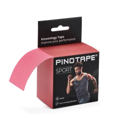 Pinotape Sport wodoodporny, mocny tejp dla sportowców 5 cm x 5 m malinowy