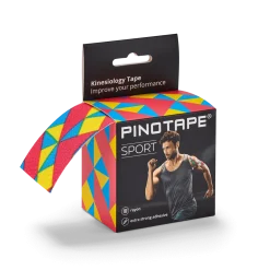 Pinotape Sport wodoodporny, mocny tejp dla sportowców 5 cm x 5 m 80's style