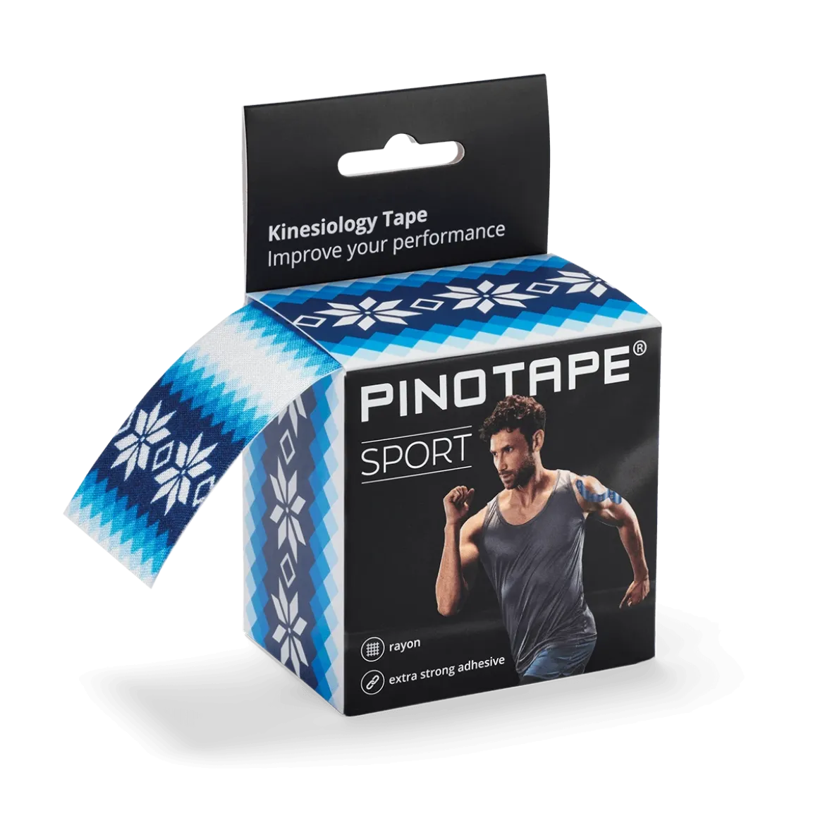 Pinotape Sport wodoodporny, mocny tejp dla sportowców 5 cm x 5 m zimowy