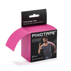 Pinotape Sportwodoodporny, mocny tejp dla sportowców 5 cm x 5 m różowy