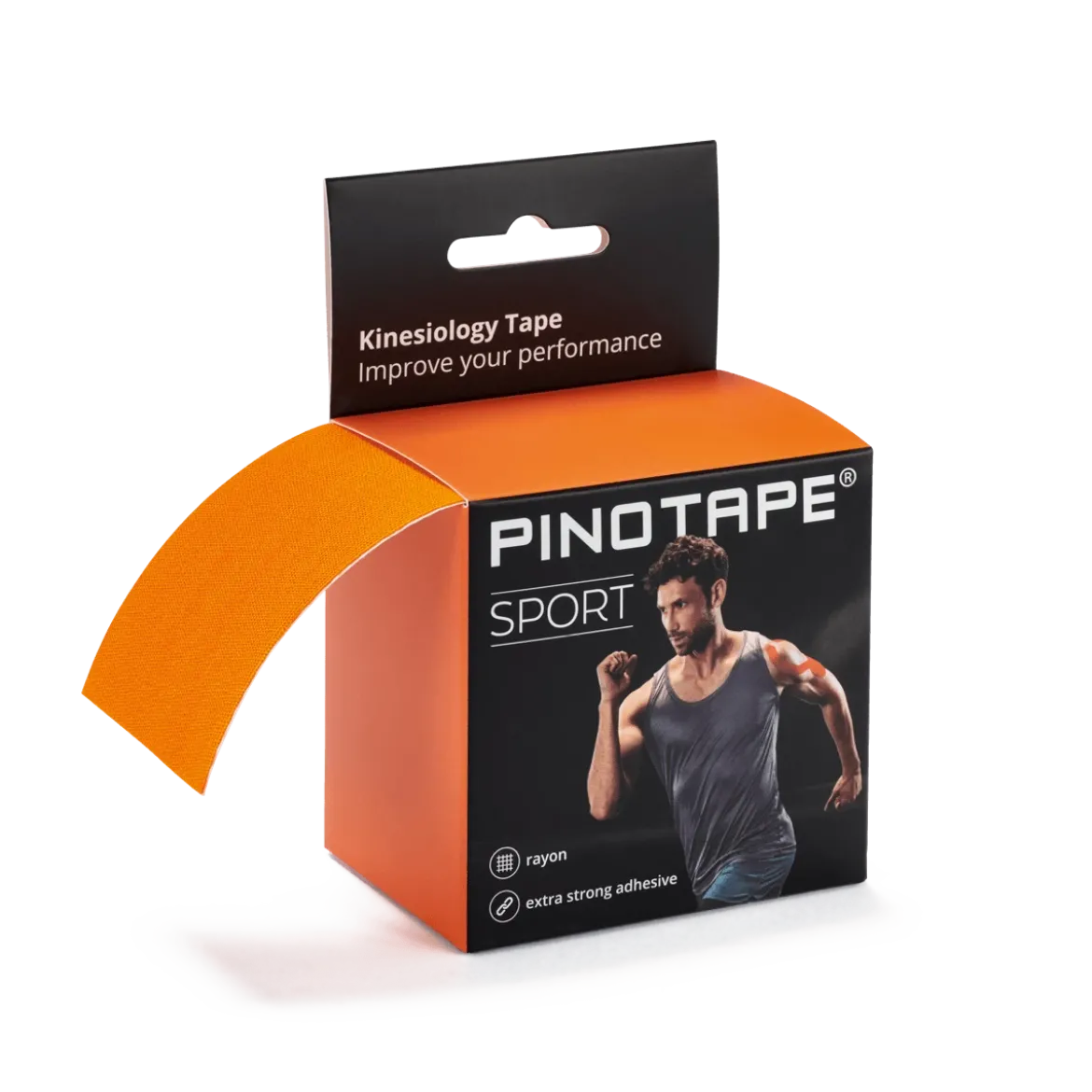 Pinotape Sportwodoodporny, mocny tejp dla sportowców 5 cm x 5 m pomarańczowy