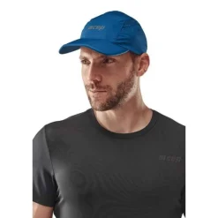 Sportowa czapka z daszkiem do biegania CEP unisex ciemnoniebieska
