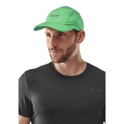 Sportowa czapka z daszkiem do biegania CEP unisex zielona